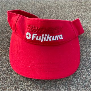 fujikura サンバイザー赤
