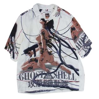 WACKO MARIA - WACKO MARIA ワコマリア 23SS × GHOST IN THE SHELL 攻殻機動隊 S/S HAWAIIAN SHIRT TYPE 3 ハワイアンシャツ 半袖シャツ 総柄 アロハシャツ ホワイト系 M【中古】