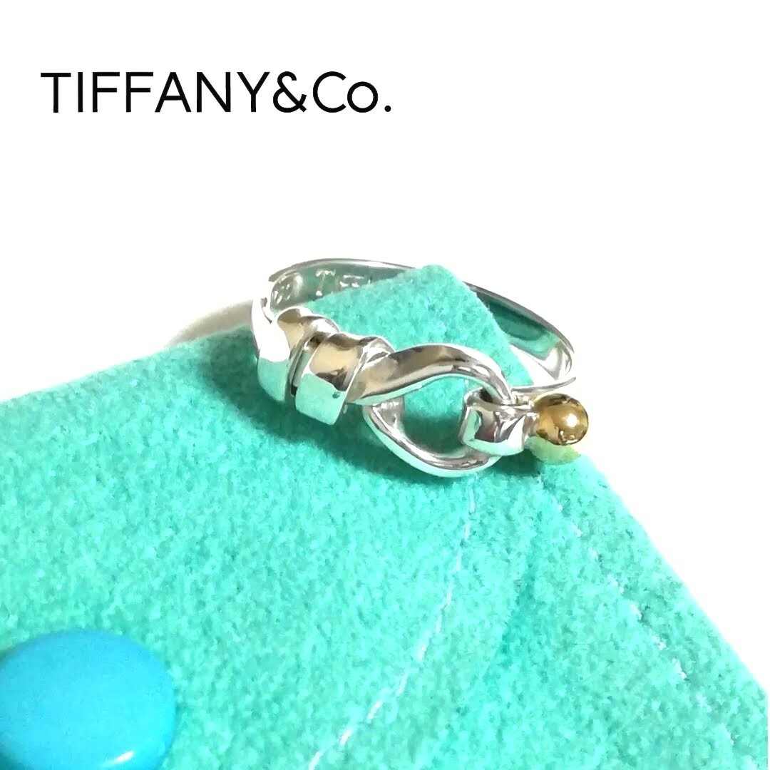 Tiffany & Co.(ティファニー)の(美品)ティファニーTIFFANY&Co.フック&アイリング 13号 レディースのアクセサリー(リング(指輪))の商品写真