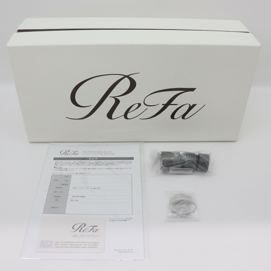 ReFa(リファ)のITDFNVYNYFOG MTG ReFa リファ ファインバブル ダイア150 シャワーヘッド ブラック RS-AN-36C シール付き バスグッズ 美容機器 スマホ/家電/カメラの美容/健康(その他)の商品写真