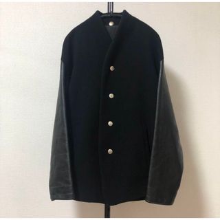 希少　美品　the Sakaki stadium jumper 袖牛革