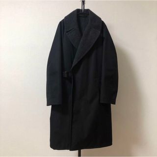 コモリ(COMOLI)の美品 希少 COMOLI タイロッケンコート 16aw  ブラック(トレンチコート)