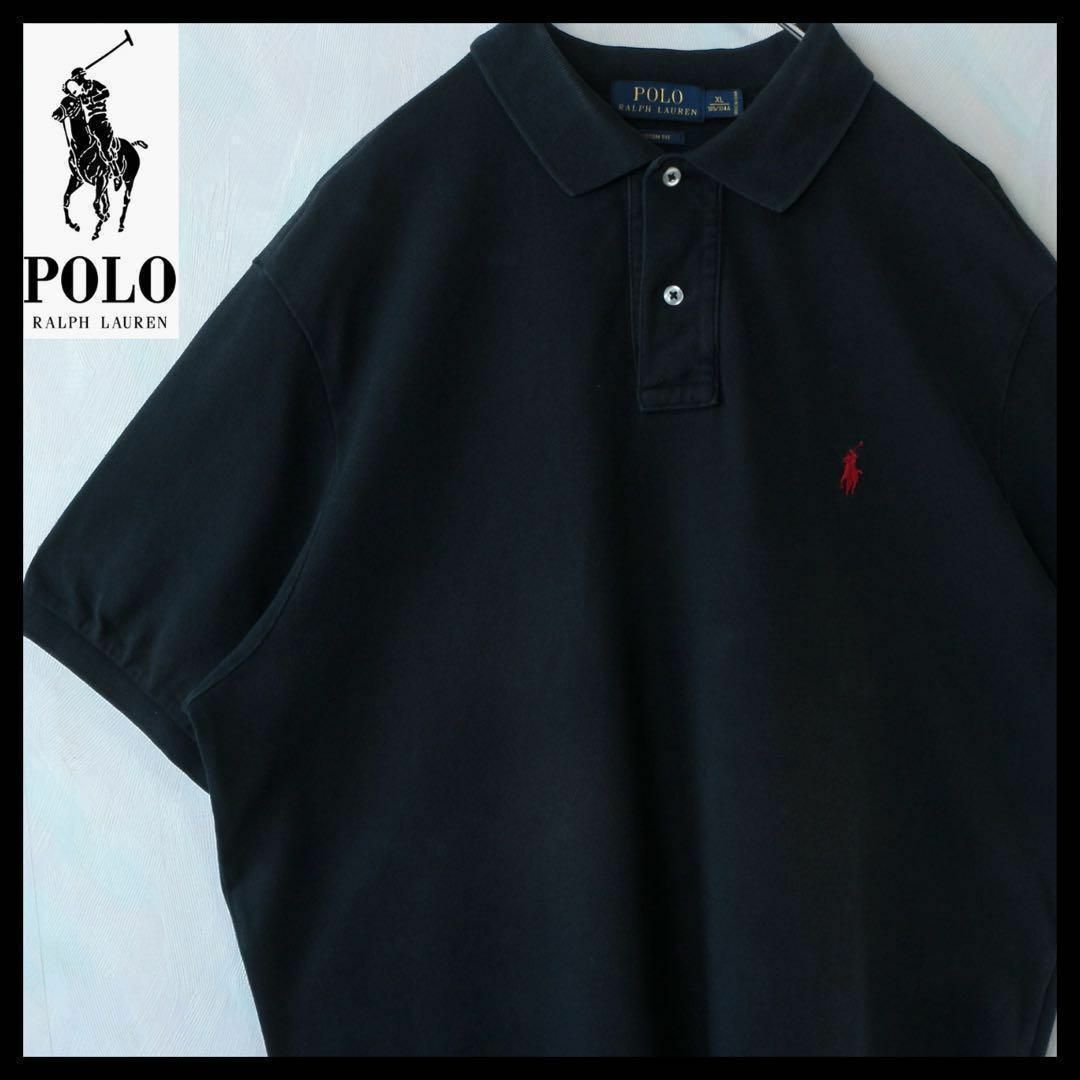 POLO RALPH LAUREN - 【希少】ラルフローレン ポロシャツ 刺繍ロゴ