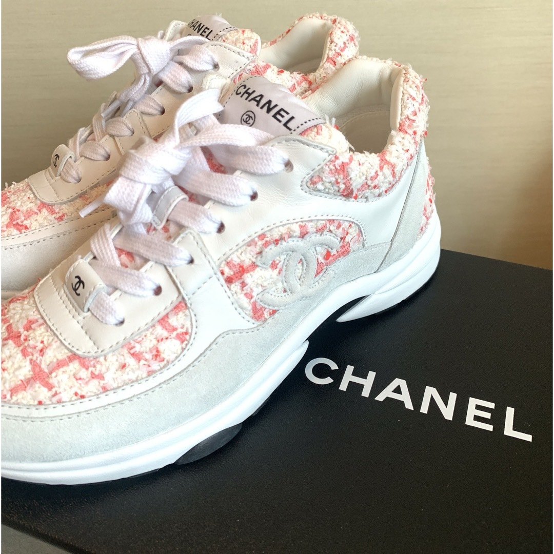 CHANEL(シャネル)のシャネル　ツイード　スニーカー レディースの靴/シューズ(スニーカー)の商品写真