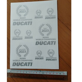 ドゥカティ(Ducati)のDUCATI　motoGP　SBK　チャンピオンステッカーシート　非売品(ステッカー)