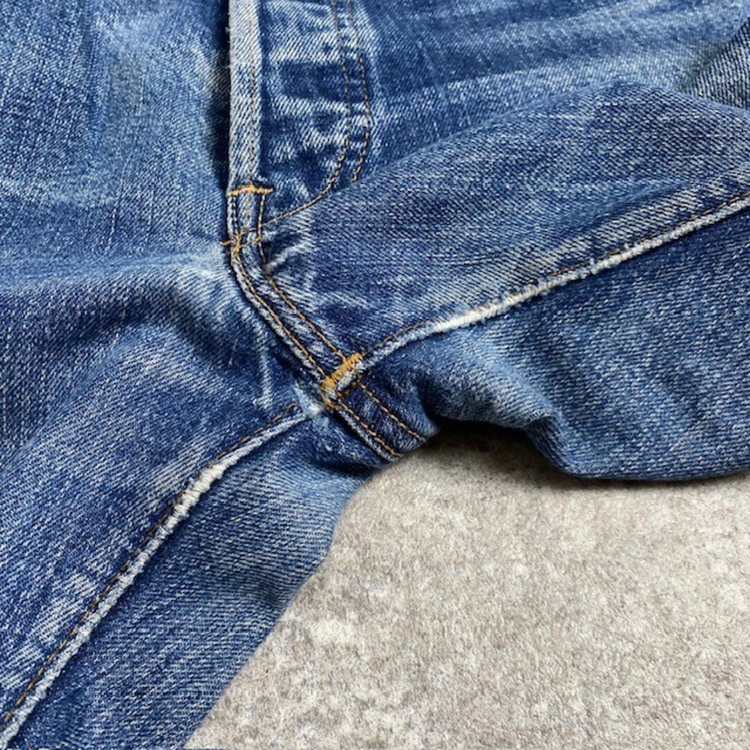 Levi's(リーバイス)の60's~ Levi's 501 デニムパンツ Big E ズレカン ダメージ リペア有 足長R 刻印6 W28 レディースのパンツ(デニム/ジーンズ)の商品写真