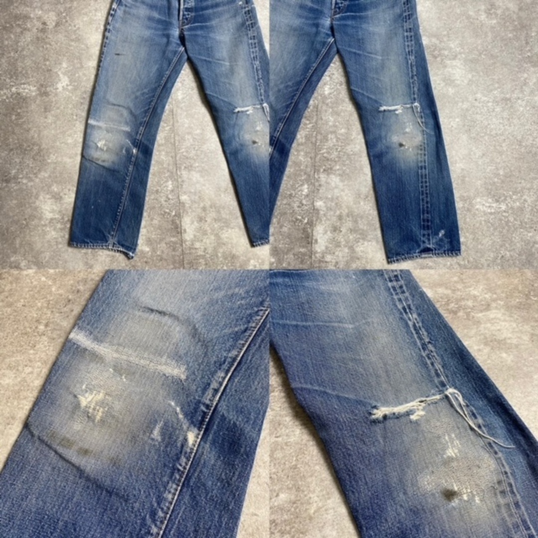 Levi's(リーバイス)の60's~ Levi's 501 デニムパンツ Big E ズレカン ダメージ リペア有 足長R 刻印6 W28 レディースのパンツ(デニム/ジーンズ)の商品写真