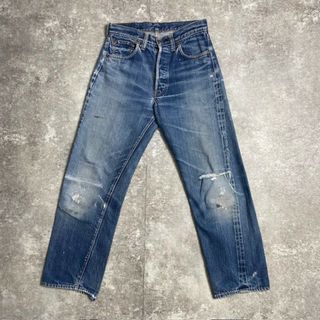 リーバイス(Levi's)の60's~ Levi's 501 デニムパンツ Big E ズレカン ダメージ リペア有 足長R 刻印6 W28(デニム/ジーンズ)