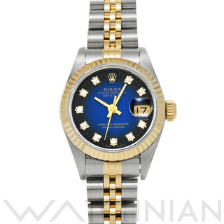 ロレックス(ROLEX)の中古 ロレックス ROLEX 69173G N番(1991年頃製造) ブルー・グラデーション /ダイヤモンド レディース 腕時計(腕時計)