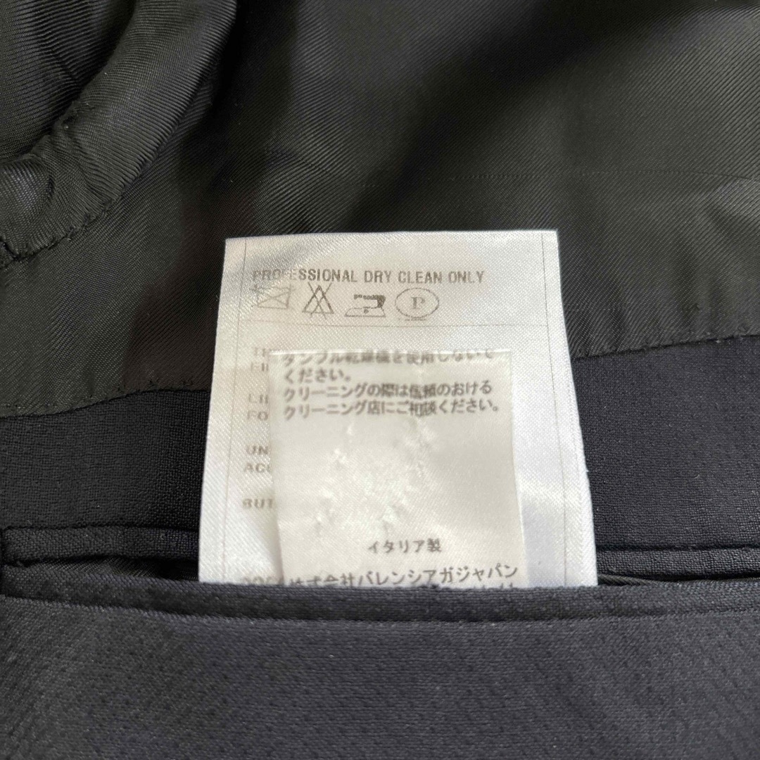 Balenciaga(バレンシアガ)の44  バレンシアガ  テーラードジャケット ネイビー  ウール キュプラ メンズのジャケット/アウター(テーラードジャケット)の商品写真