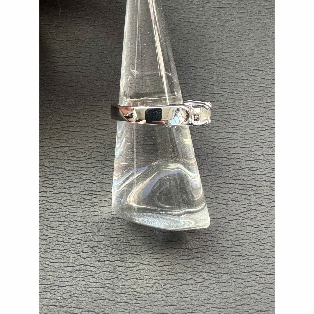 リング　シルバー　ストーン　13号　キラキラ レディースのアクセサリー(リング(指輪))の商品写真