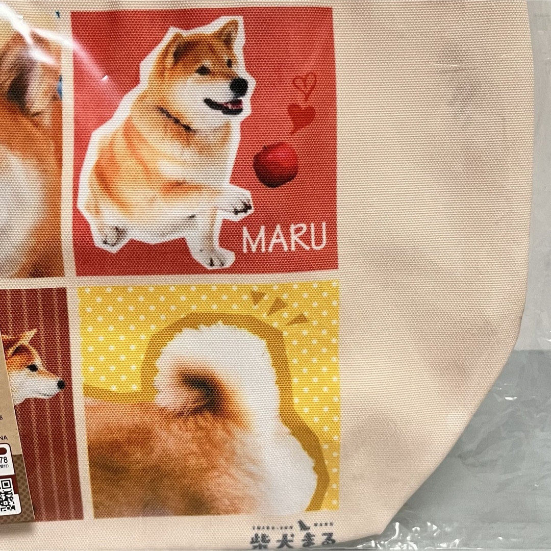 柴犬まる おさんぽ ミニトートバッグ レディースのバッグ(トートバッグ)の商品写真