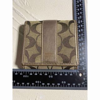 コーチ(COACH)のCOACH(コーチ) シグネチャー柄 折財布小銭入れレディース(財布)