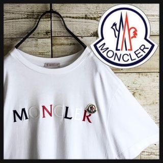 モンクレール(MONCLER)のMONCLER モンクレール tシャツ ビックロゴ パッチ刺繍ロゴ付き(Tシャツ/カットソー(半袖/袖なし))