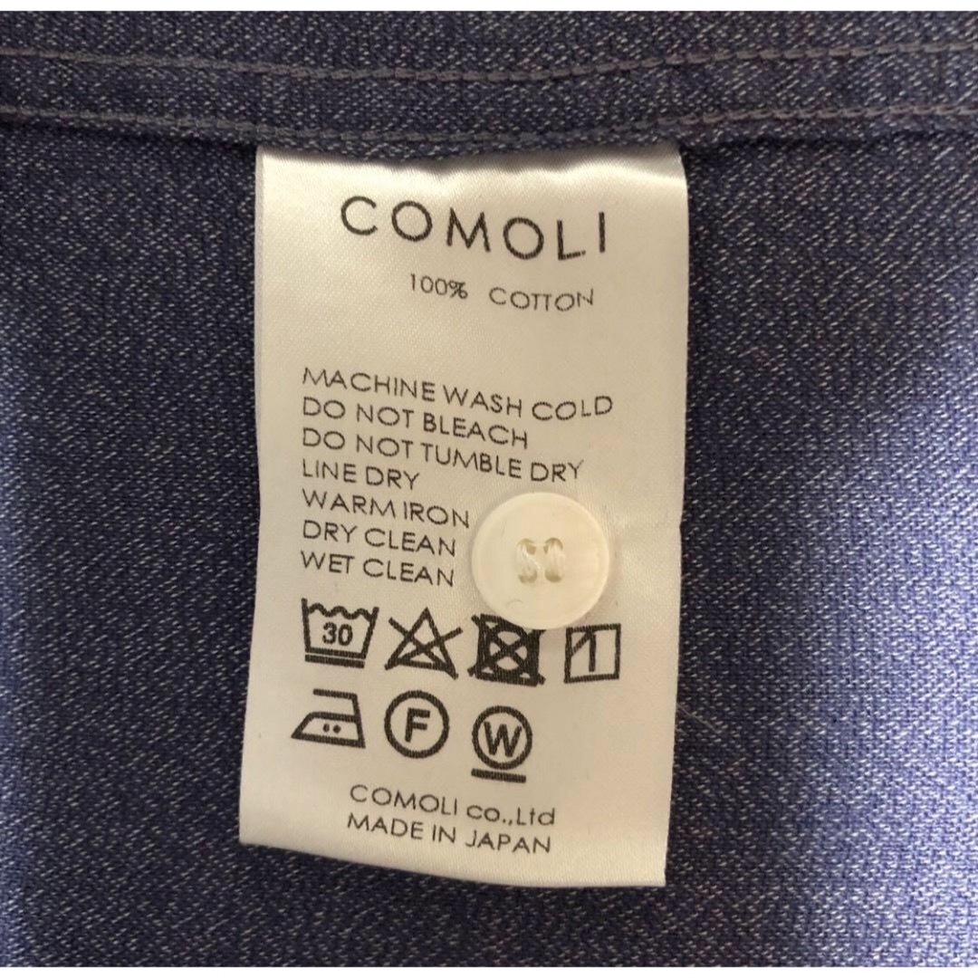 COMOLI(コモリ)の21aw 希少　試着のみ　サイズ2　コモリ　ヨリ杢 ワークシャツ　comoli メンズのトップス(シャツ)の商品写真