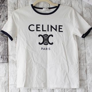 セリーヌ(celine)のセリーヌトリオンフ ロゴ Tシャツ カットソー Sサイズ 2022購入E1147(シャツ/ブラウス(半袖/袖なし))