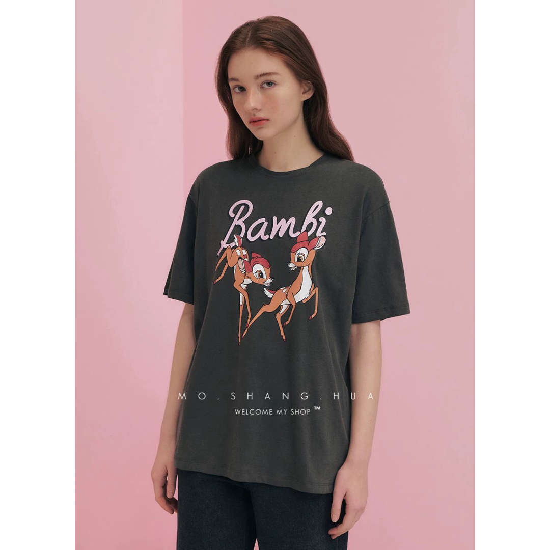 grove(グローブ)の韓国　グローブGROVE 23SS Disney Bambi T-Shirts レディースのトップス(Tシャツ(半袖/袖なし))の商品写真