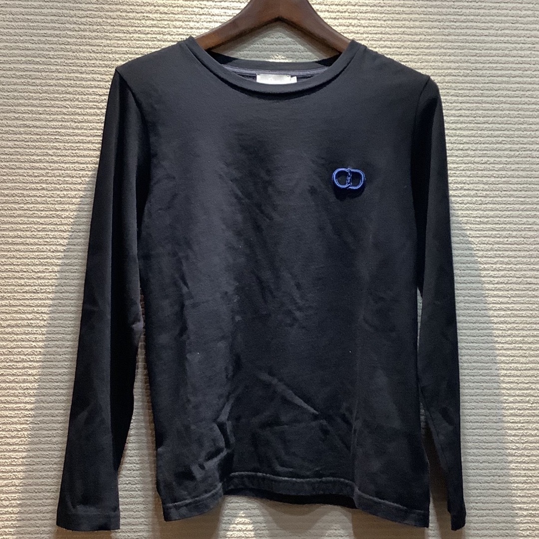 Christian Dior(クリスチャンディオール)のクリスチャンディオール Dior CDロゴ ロングTシャツ ネイビー XXS相当 レディースのトップス(Tシャツ(長袖/七分))の商品写真