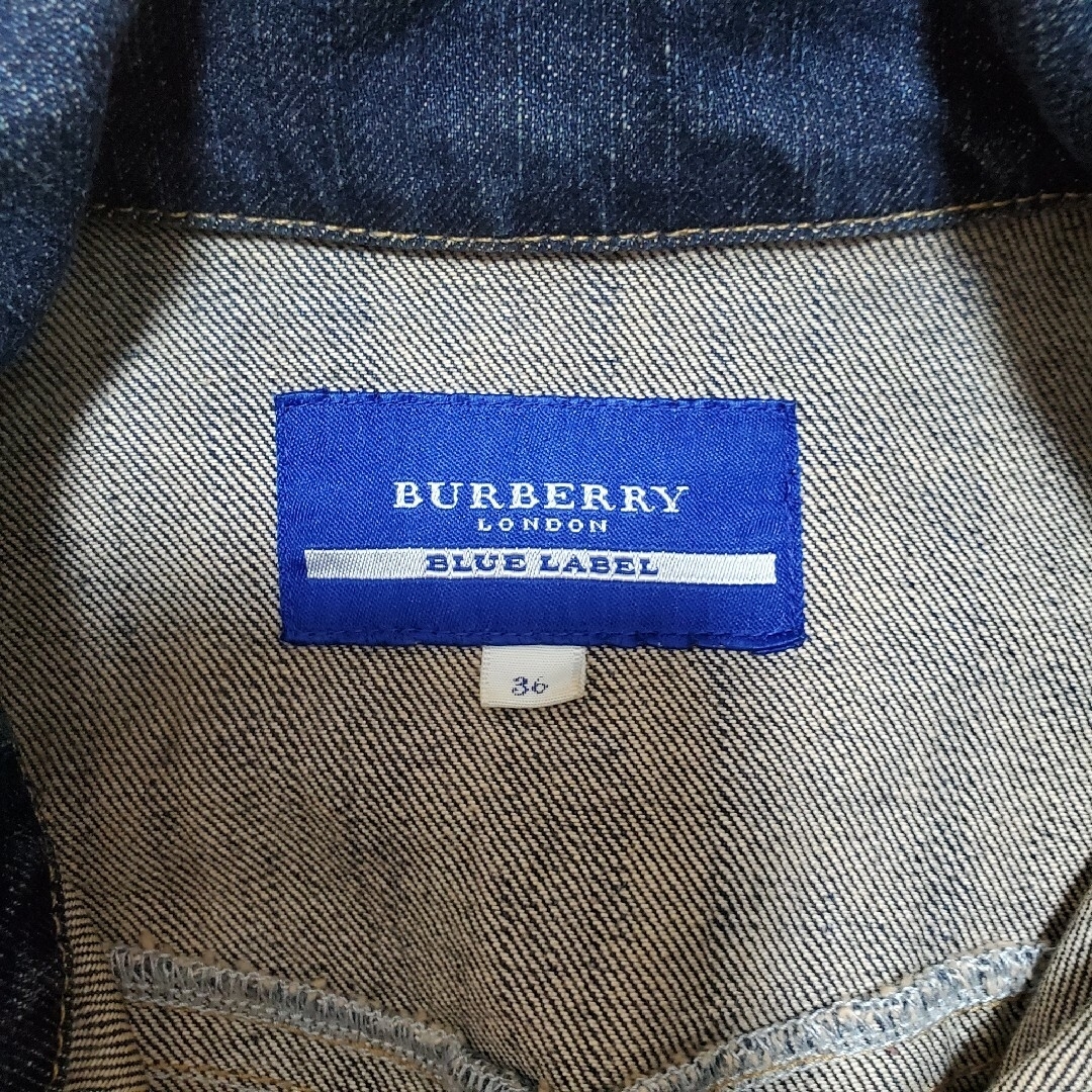 BURBERRY BLUE LABEL(バーバリーブルーレーベル)の【サン様専用】BURBERRY BLUE LABELデニムジャケット　サイズ36 レディースのジャケット/アウター(Gジャン/デニムジャケット)の商品写真