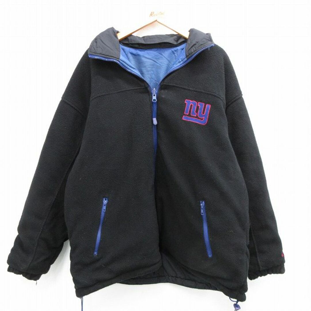 XL☆古着 長袖 ナイロン ジャケット メンズ NFL ニューヨーク XL☆古着 長袖 ナイロン ジャケット メンズ NFL ニューヨーク