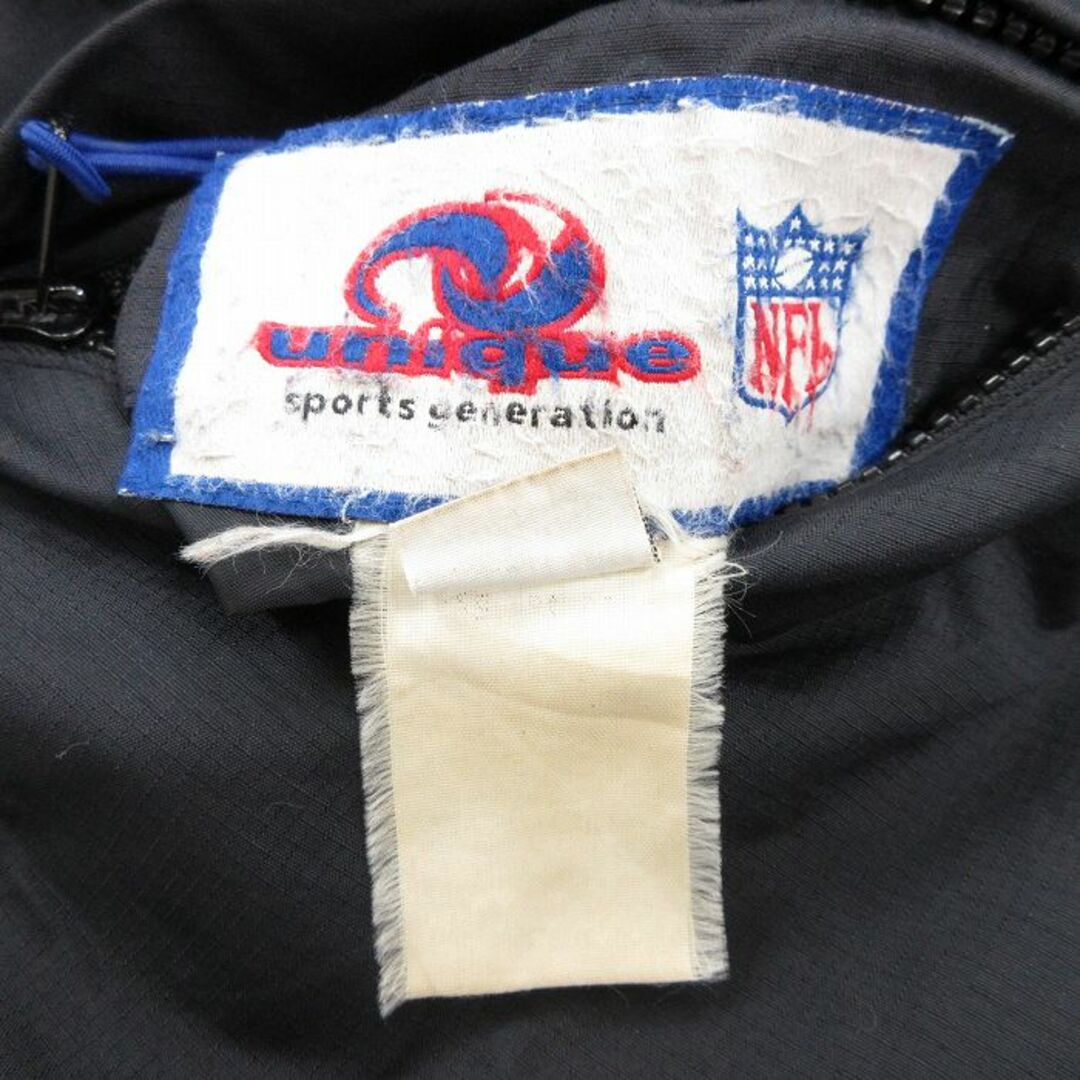 XL☆古着 長袖 ナイロン ジャケット メンズ NFL ニューヨーク XL☆古着 長袖 ナイロン ジャケット メンズ NFL ニューヨーク
