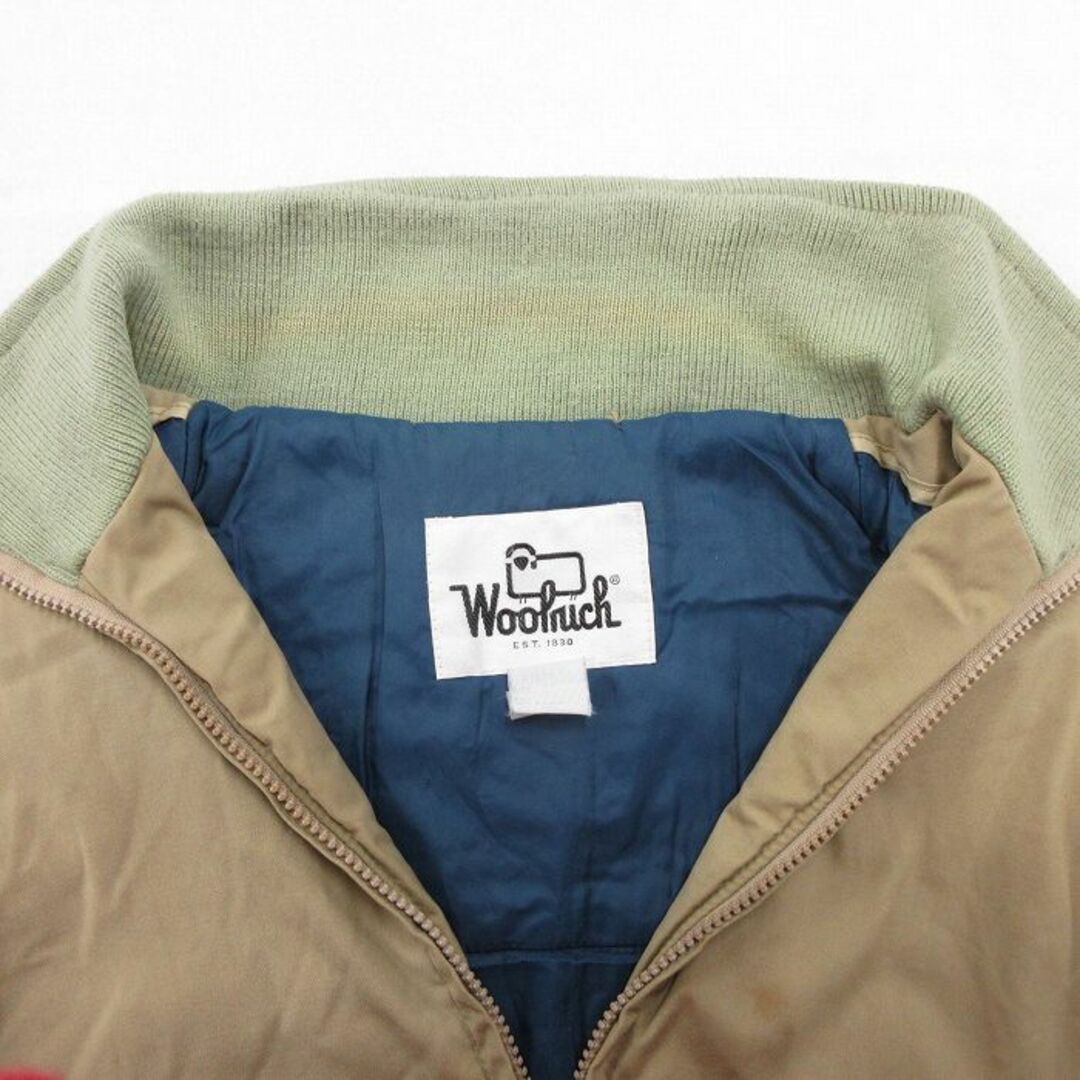 WOOLRICH(ウールリッチ)のXL★古着 ウールリッチ WOOLRICH 長袖 ナイロン ジャケット メンズ 80年代 80s ベージュ他 カーキ 23nov30 中古 アウター メンズのジャケット/アウター(ダッフルコート)の商品写真