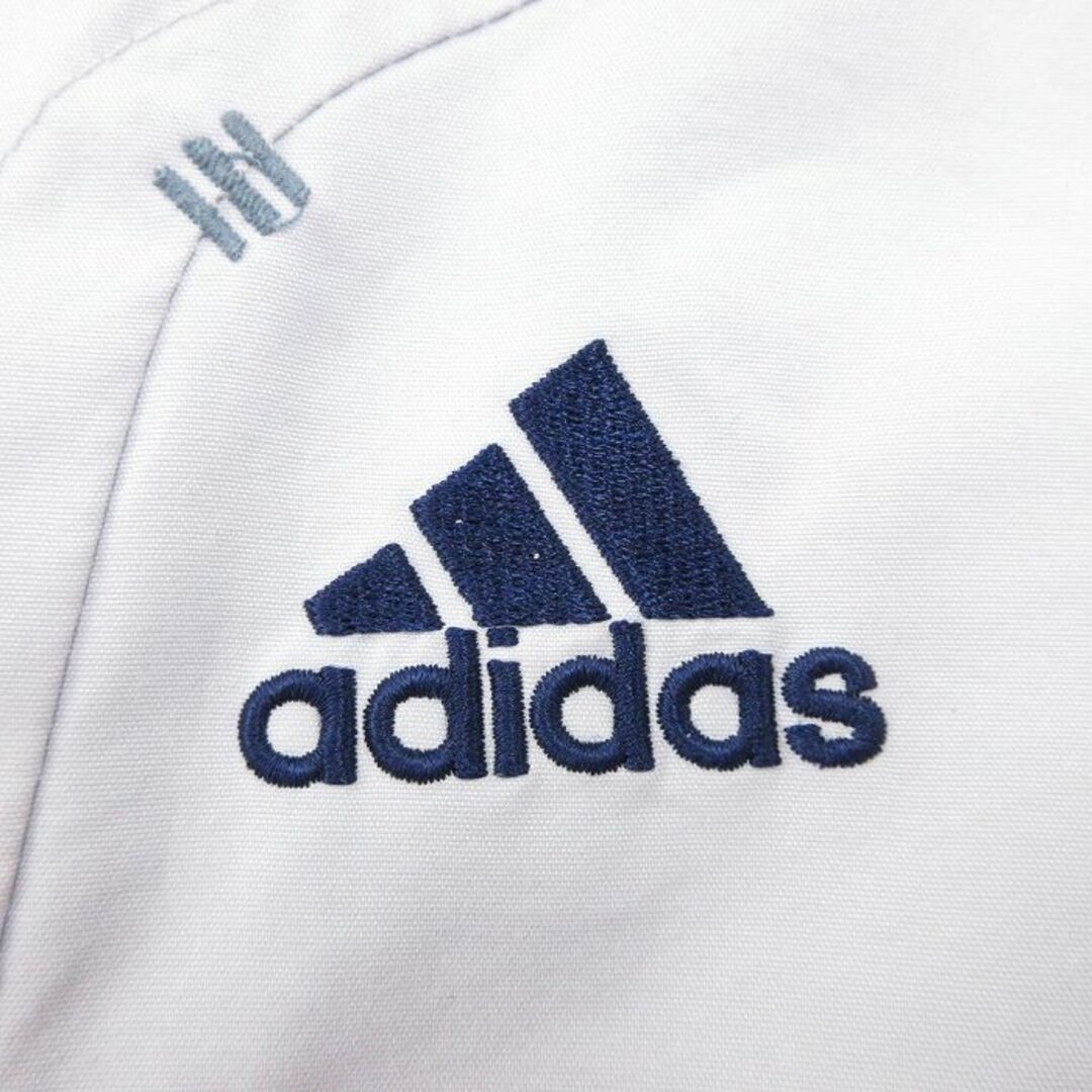 adidas(アディダス)のXL★古着 アディダス adidas 長袖 ジャケット メンズ 90年代 90s ワンポイントロゴ グレー他 内側メッシュ 23nov27 中古 アウター ジャンパー ブルゾン メンズのジャケット/アウター(ダッフルコート)の商品写真