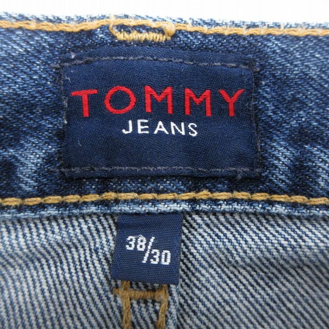 TOMMY HILFIGER(トミーヒルフィガー)のW37★古着 トミーヒルフィガー TOMMY HILFIGER トミージーンズ ブランド ジーンズ メンズ テーパード コットン 紺 ネイビー デニム 23nov22 中古 ボトムス ジーパン Gパン ロング パンツ メンズのパンツ(ワークパンツ/カーゴパンツ)の商品写真