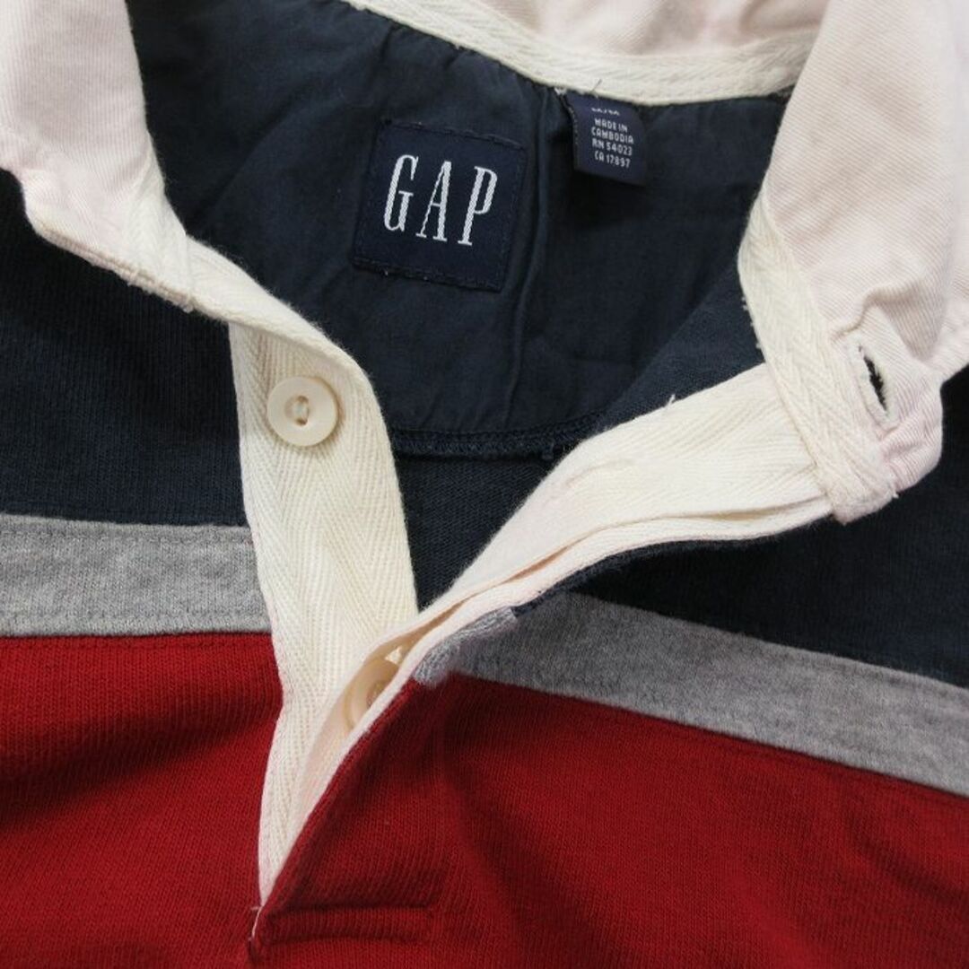 GAP(ギャップ)のXL★古着 ギャップ GAP 長袖 ブランド ラガー シャツ メンズ 00年代 00s コットン 赤他 レッド 23nov29 中古 トップス メンズのトップス(シャツ)の商品写真