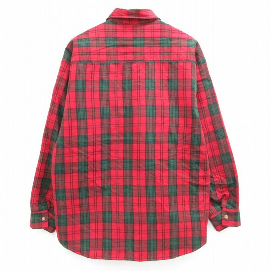 WOOLRICH(ウールリッチ)のXL★古着 ウールリッチ WOOLRICH 長袖 フランネル シャツ メンズ 00年代 00s コットン 赤他 レッド タータン チェック 内側キルティング 23nov25 中古 トップス メンズのトップス(シャツ)の商品写真