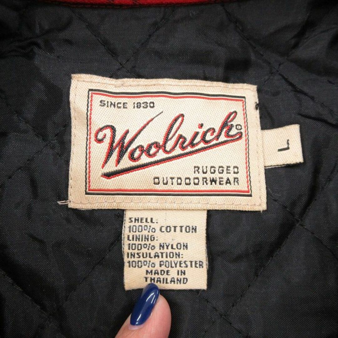 WOOLRICH(ウールリッチ)のXL★古着 ウールリッチ WOOLRICH 長袖 フランネル シャツ メンズ 00年代 00s コットン 赤他 レッド タータン チェック 内側キルティング 23nov25 中古 トップス メンズのトップス(シャツ)の商品写真