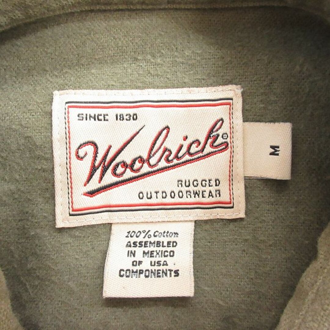 WOOLRICH(ウールリッチ)のL★古着 ウールリッチ WOOLRICH 長袖 ヘビー フランネル シャツ メンズ 00年代 00s コットン 濃緑 グリーン 23nov29 中古 トップス メンズのトップス(シャツ)の商品写真