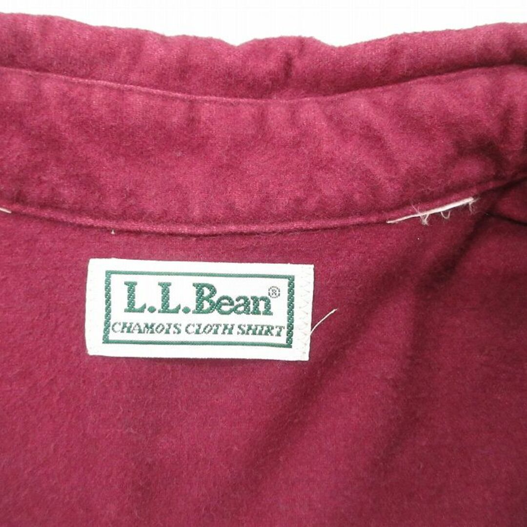 L.L.Bean(エルエルビーン)のXL★古着 エルエルビーン LLBEAN 長袖 ヘビー フランネル シャツ メンズ 90年代 90s 紫系 パープル 23nov29 中古 トップス メンズのトップス(シャツ)の商品写真