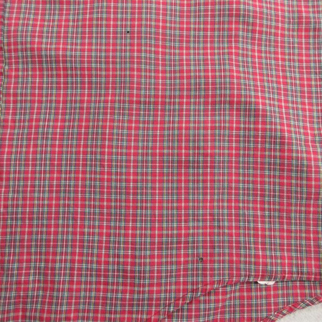 ARROW(アロー)のL★古着 アロー 長袖 シャツ メンズ 80年代 80s ボタンダウン USA製 赤他 レッド チェック 23nov30 中古 トップス メンズのトップス(シャツ)の商品写真