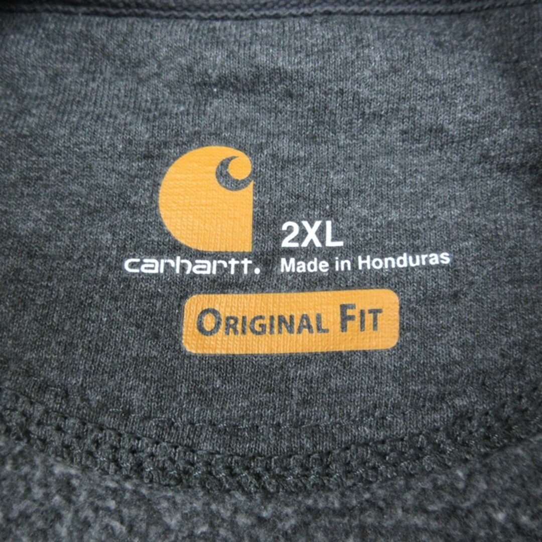 Charhartt WIP(カーハートダブリューアイピー)のXL★古着 カーハート Carhartt 長袖 スウェット パーカー メンズ ZUERN 大きいサイズ 濃グレー 霜降り 23nov21 中古 スエット トレーナー トップス メンズのトップス(パーカー)の商品写真