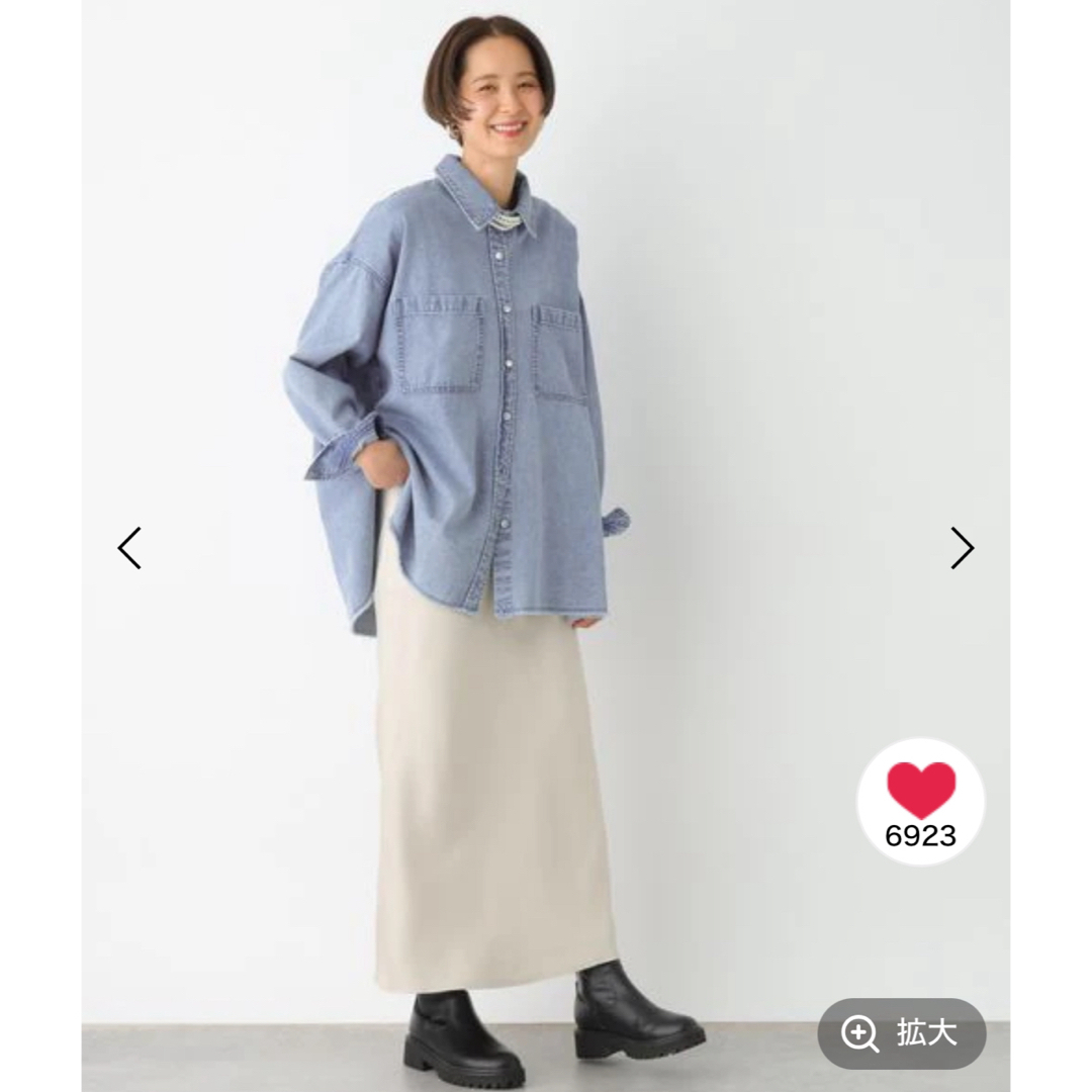 LEPSIM(レプシィム)のLEPSIM ストレッチサテンスカート　フリーサイズ レディースのスカート(ロングスカート)の商品写真