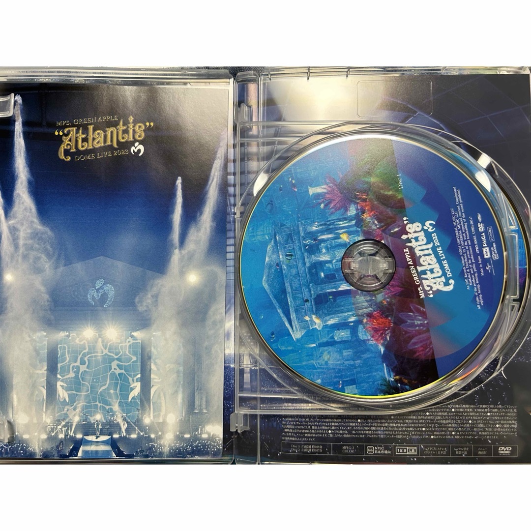 UNIVERSAL ENTERTAINMENT(ユニバーサルエンターテインメント)の【初回限定版】Mrs. GREEN APPLE  Atlantis  DVD  エンタメ/ホビーのタレントグッズ(ミュージシャン)の商品写真