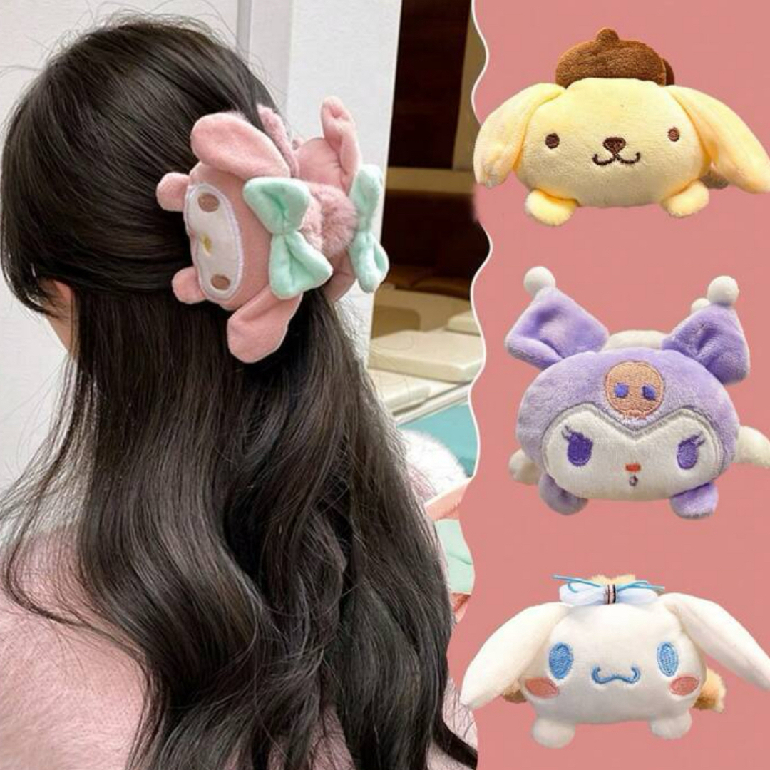 サンリオ(サンリオ)のポムポムプリン ヘアクリップ クリップ フェイスクリップ サンリオ 韓国 レディースのヘアアクセサリー(バレッタ/ヘアクリップ)の商品写真