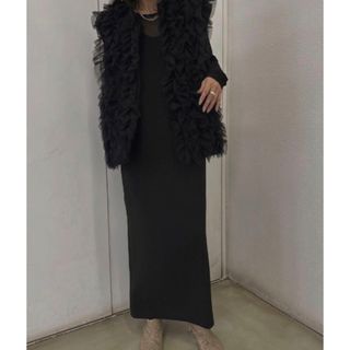 アメリヴィンテージ(Ameri VINTAGE)の新品タグ付き★AMERI I LINE TULLE VEST SET DRESS(ロングワンピース/マキシワンピース)