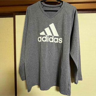 アディダス(adidas)のアディダス　長袖　グレー(Tシャツ/カットソー(七分/長袖))