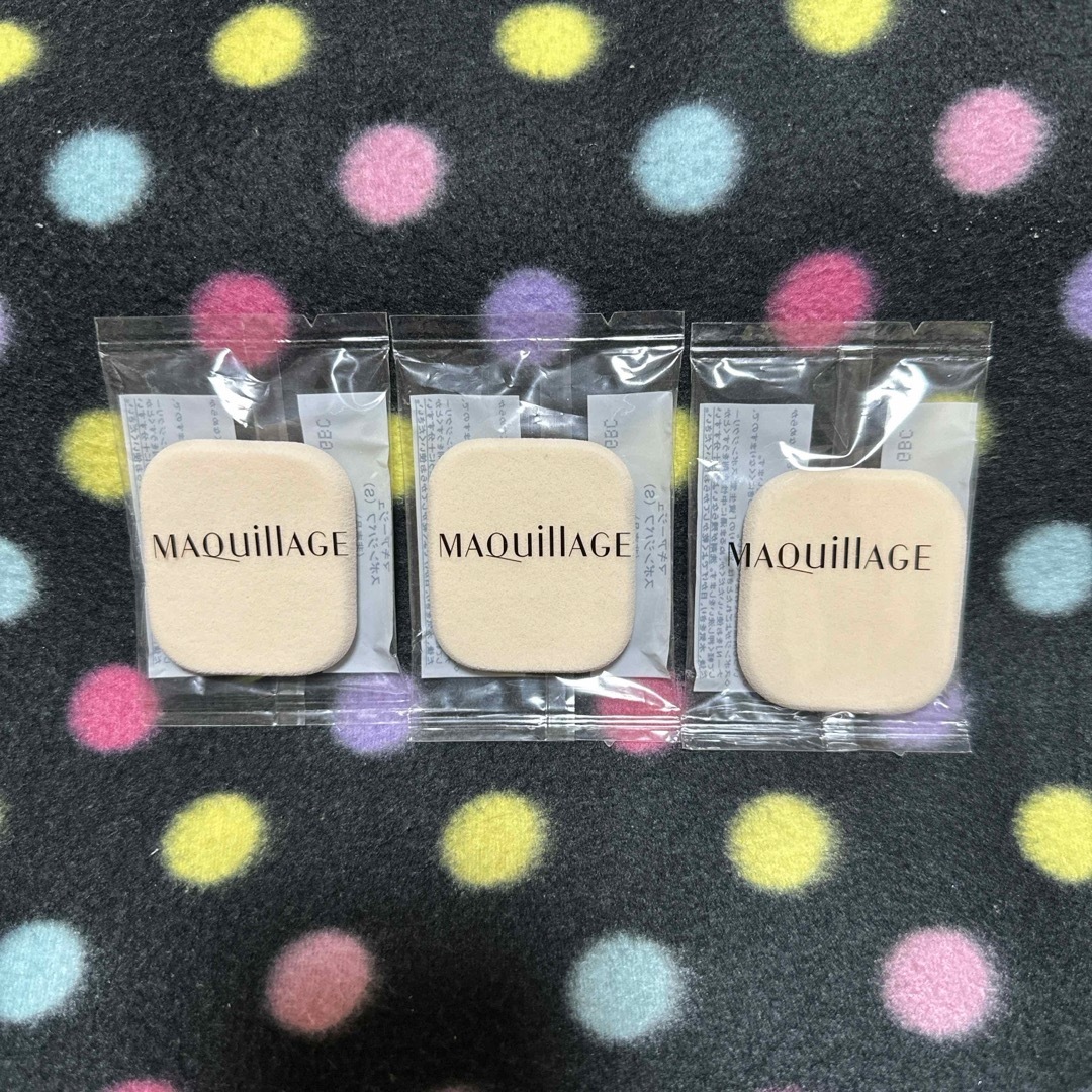 MAQuillAGE(マキアージュ)のマキアージュ スポンジパフ 3個セット コスメ/美容のメイク道具/ケアグッズ(パフ・スポンジ)の商品写真