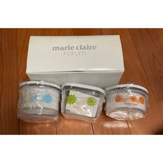 マリクレール(Marie Claire)のマリクレール　電子レンジ容器　保存容器　タッパー　3つセット　箱なし(容器)