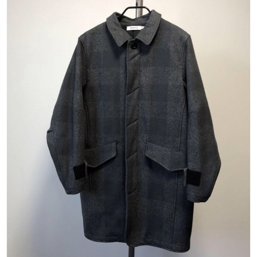 nonnative(ノンネイティブ)の美品　nonnative COAT MELTONBUFFALOCHECK メンズのジャケット/アウター(ステンカラーコート)の商品写真