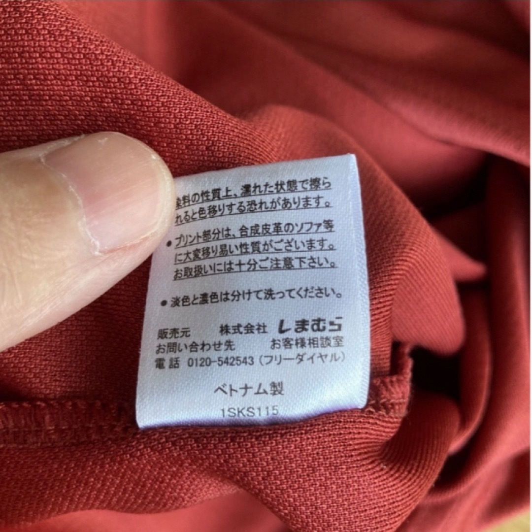 しまむら(シマムラ)の赤Tシャツ、しまむら メンズのトップス(Tシャツ/カットソー(半袖/袖なし))の商品写真