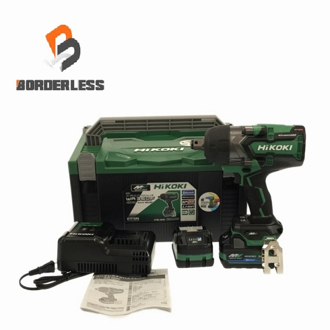 日立 - ☆未使用品☆ HiKOKI ハイコーキ 36V コードレス インパクトレンチ WR36DF 2XPSZ バッテリ BSL36A18BX 2個 充電器 ケース付き 87175