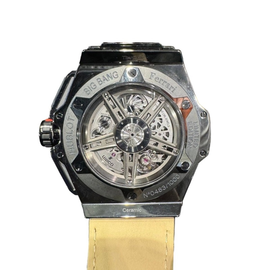 HUBLOT(ウブロ)の　ウブロ HUBLOT ビッグ・バン フェラーリ オールブラック 401.CX.0123.VR セラミック メンズ 腕時計 メンズの時計(その他)の商品写真