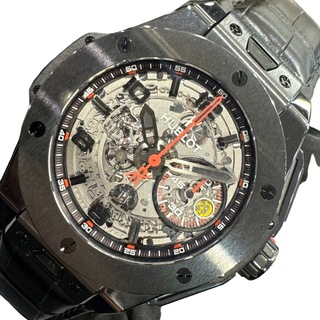 HUBLOT - 　ウブロ HUBLOT ビッグ・バン フェラーリ オールブラック 401.CX.0123.VR セラミック メンズ 腕時計
