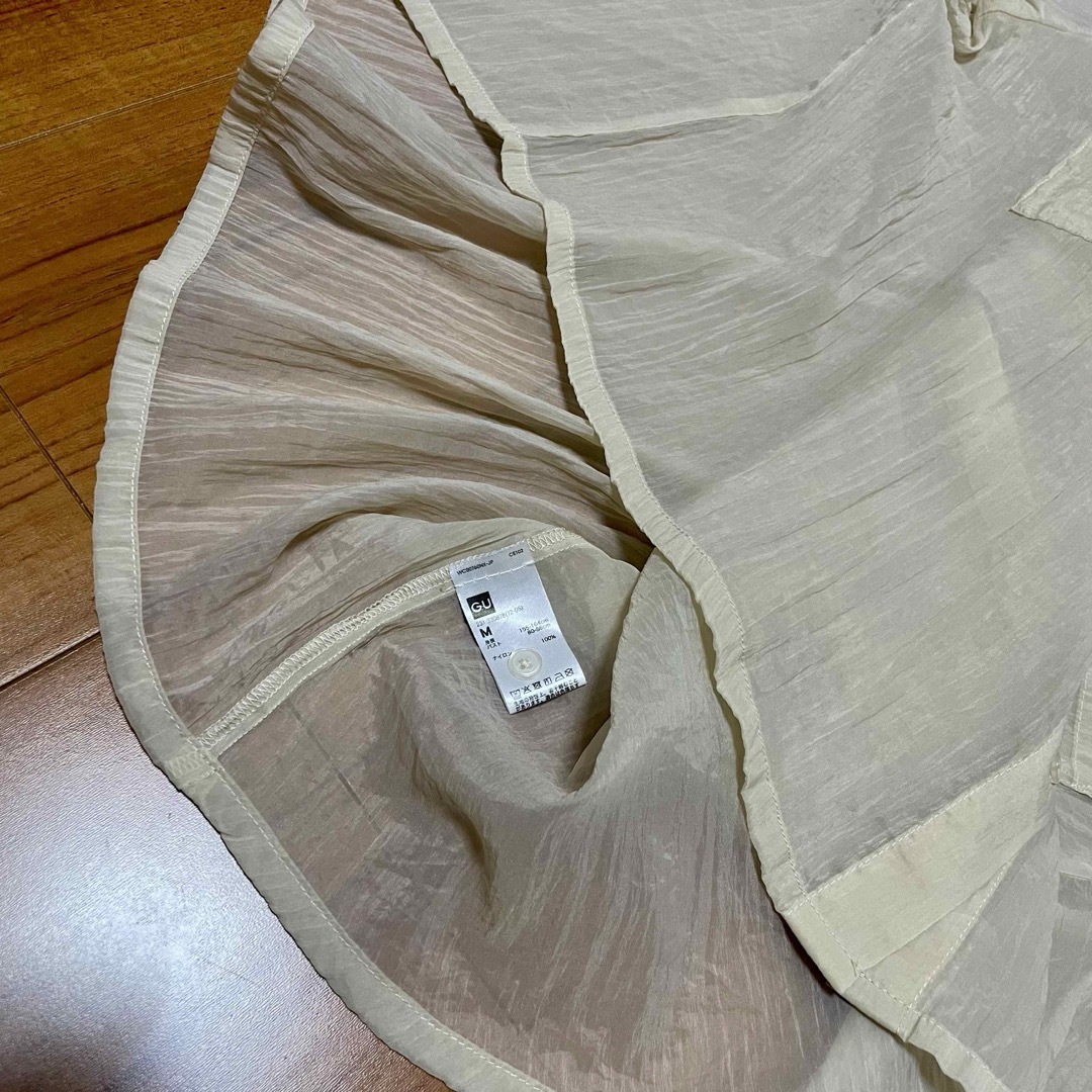 GU(ジーユー)のシースルー シャツ レディースのトップス(シャツ/ブラウス(半袖/袖なし))の商品写真