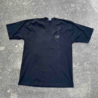 ギャップ(GAP)のOLD GAP 旧タグ　旧ロゴ　ブラック　レア　希少　VネックTシャツ(Tシャツ/カットソー(半袖/袖なし))