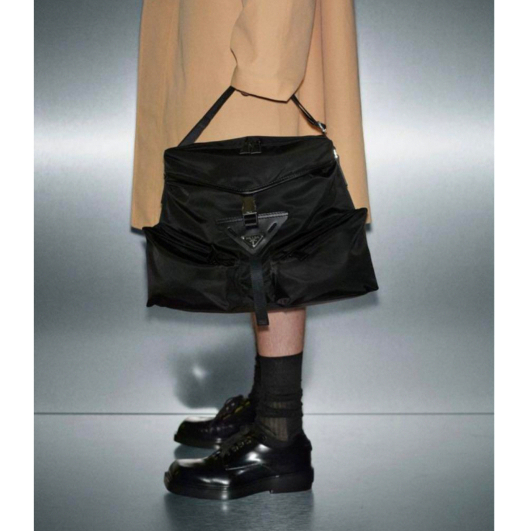 PRADA - PRADA プラダ 24SS Re-Nylon xレザー ショルダーバッグ PRADA - PRADA プラダ 24SS Re-Nylon xレザー ショルダーバッグ